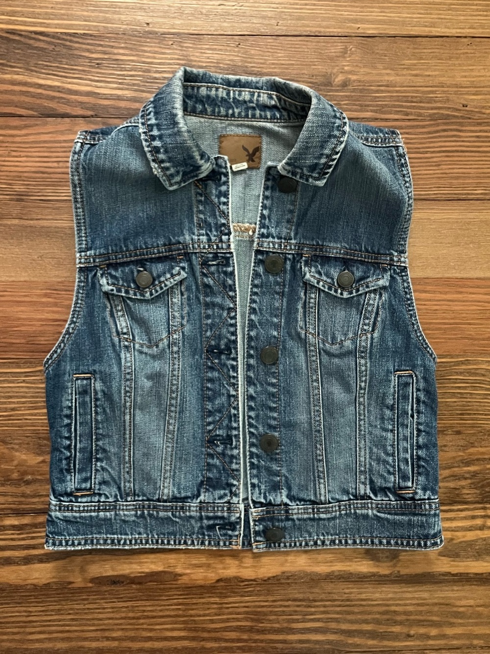 American Eagle Denim Vest